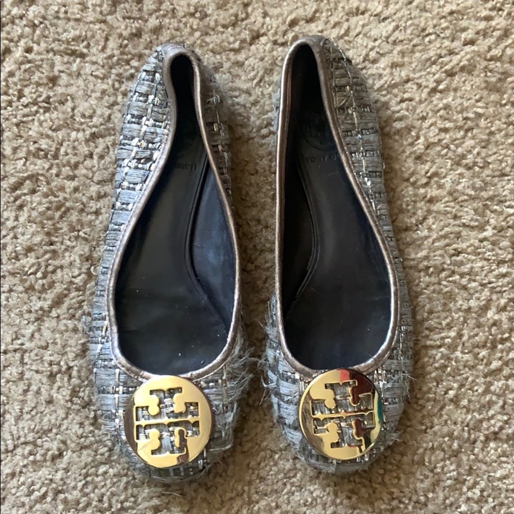 Tory Burch Woven Reva Flats
